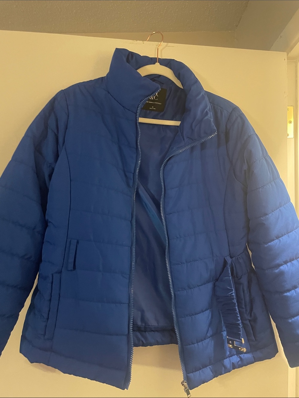 Women’s Royal Blue Quilted Puffer Jacket